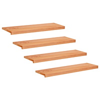 vidaXL Trapstegsmattor 4 st 100 x 30 x 2 cm Lack Massivt bokträ