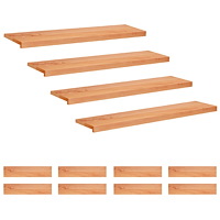 vidaXL Trapstegsmattor 12 st 120 x 25 x 2 cm Lack Massivt bokträ