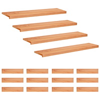 vidaXL Trapstegsmattor 16 st 120 x 30 x 2 cm Lack Massivt bokträ