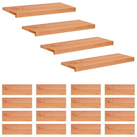 vidaXL Trapstegsmattor 20 st 80 x 30 x 2 cm Lack Massivt bokträ