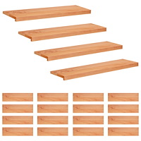 vidaXL Trapstegsmattor 20 st 100 x 30 x 2 cm Lack Massivt bokträ