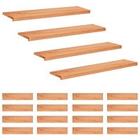 vidaXL Trapstegsmattor 20 st 120 x 30 x 2 cm Lack Massivt bokträ