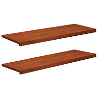 vidaXL Fönsterbrädor 2 st Brun 110 x 40 x 2 cm Massivt bokträ