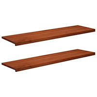 vidaXL Fönsterbrädor 2 st Brun 160 x 40 x 2 cm Massivt bokträ