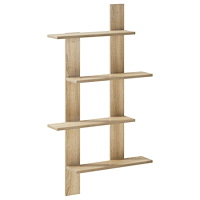 vidaXL Vägg hylla Sonoma-ek 61 x 13,5 x 105 cm Konstruerat trä