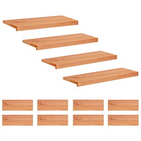 vidaXL Trapstegsmattor 12 st 70 x 25 x 2 cm Lack Massivt bokträ