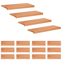 vidaXL Trapstegsmattor 16 st 70 x 25 x 2 cm Lack Massivt bokträ