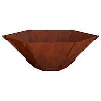 vidaXL Eldstad Rostig 58,5 x 51,5 x 19,5 cm Väderbeständig stål