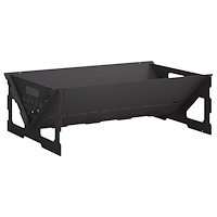 vidaXL Eldstad Svart 60 x 40 x 20 cm Stål