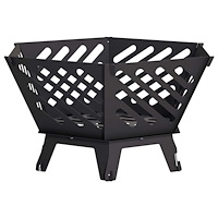 vidaXL Eldstad Svart 60 x 53 x 30 cm Stål