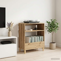 vidaXL Ställ för Skivspelare Artisan-ek 71 x 39,5 x 83 cm