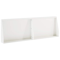 vidaXL Stödvägg 2 st 60 x 12 x 40 cm Stål Vit