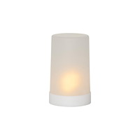 STAR TRADING Blockljus STAR T LED Flame 14,5cm vit