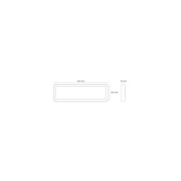 sg armaturen SG ARMATUREN Sense Surface 640x200 Vit 1910lm 3000K Ra&gt80...