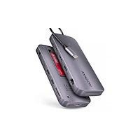 AXAGON AXAGON HMC-12GM2 GEN2COMBO - dockningsstation - USB-C 3.2 Gen 2 / Thunderbolt 3 / Thunderbolt 4 - HDMI, DP - 1GbE