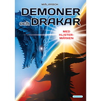 Egmont Story House Målarbok Demoner och Drakar med klistermärken (häftad)
