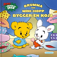 Katarina Oldenburg Brumma och Mini-Hopp bygger en koja (bok, kartonnage)
