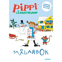 Egmont Story House Målarbok Pippi Långstrump med klistermärken (häftad)