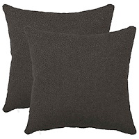 vidaXL Kuddöverdrag 2 st HEERLEN Mörkgrå 35 x 35 cm Bouclé