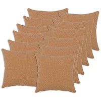 vidaXL Kuddöverdrag 12 st HEERLEN Beige 40 x 40 cm Bouclé