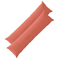 vidaXL Kuddöverdrag 2 st HEERLEN Röd orange 40 x 145 cm manchester