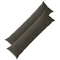 vidaXL Kuddöverdrag 2 st HEERLEN Antracit 40 x 145 cm manchester