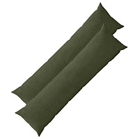 vidaXL Kuddöverdrag 2 st HEERLEN Grön 40 x 145 cm manchester