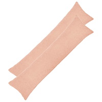 vidaXL Kuddöverdrag 2 st HEERLEN Rosa 40 x 145 cm Bouclé