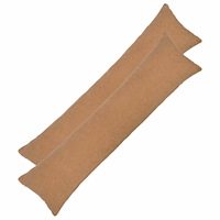 vidaXL Kuddöverdrag 2 st HEERLEN Beige 40 x 145 cm Bouclé