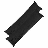 vidaXL Kuddöverdrag 2 st HEERLEN Svart 40 x 145 cm Flanell