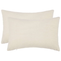 vidaXL Kuddöverdrag 2 st HEERLEN Gräddvit 40 x 60 cm Bouclé
