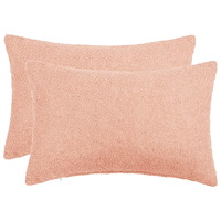 vidaXL Kuddöverdrag 2 st HEERLEN Rosa 40 x 60 cm Bouclé