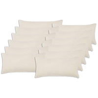 vidaXL Kuddöverdrag 12 st HEERLEN Gräddvit 40 x 80 cm Bouclé