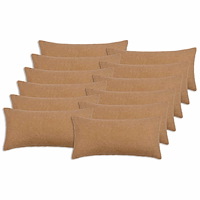 vidaXL Kuddöverdrag 12 st HEERLEN Beige 40 x 80 cm Bouclé