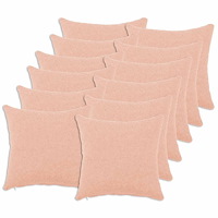 vidaXL Kuddöverdrag 12 st HEERLEN Rosa 45 x 45 cm Bouclé