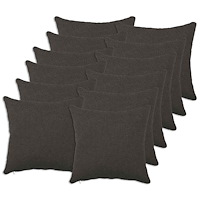 vidaXL Kuddöverdrag 12 st HEERLEN Mörkgrå 45 x 45 cm Bouclé