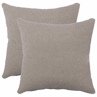 vidaXL Kuddöverdrag 2 st HEERLEN Ljusgrå 50 x 50 cm Bouclé