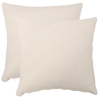 vidaXL Kuddöverdrag 2 st HEERLEN Gräddvit 50 x 50 cm Bouclé
