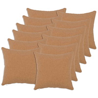 vidaXL Kuddöverdrag 12 st HEERLEN Beige 50 x 50 cm Bouclé