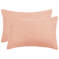vidaXL Kuddöverdrag 2 st HEERLEN Rosa 50 x 80 cm Bouclé