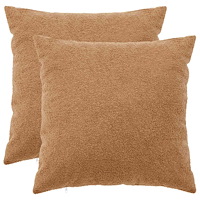 vidaXL Kuddöverdrag 2 st HEERLEN Beige 60 x 60 cm Bouclé