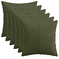 vidaXL Kuddöverdrag 6 st ALMELO Grön 30 x 30 cm manchester
