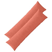 vidaXL Kuddöverdrag 2 st ALMELO Röd orange 40 x 145 cm manchester