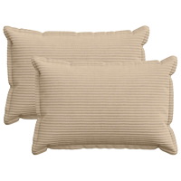 vidaXL Kuddöverdrag 2 st HOUTEN Taupe 30 x 50 cm manchester