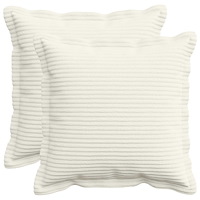 vidaXL Kuddöverdrag 2 st HOUTEN Gräddvit 35 x 35 cm manchester