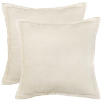 vidaXL Kuddöverdrag 2 st HOUTEN Gräddvit 40 x 40 cm Bouclé