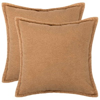 vidaXL Kuddöverdrag 2 st HOUTEN Beige 40 x 40 cm Bouclé