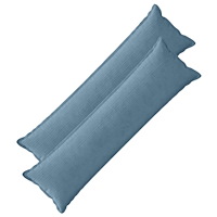 vidaXL Kuddöverdrag 2 st HOUTEN Blå 40 x 145 cm manchester