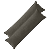 vidaXL Kuddöverdrag 2 st HOUTEN Antracit 40 x 145 cm manchester