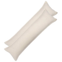 vidaXL Kuddöverdrag 2 st HOUTEN Gräddvit 40 x 145 cm Bouclé